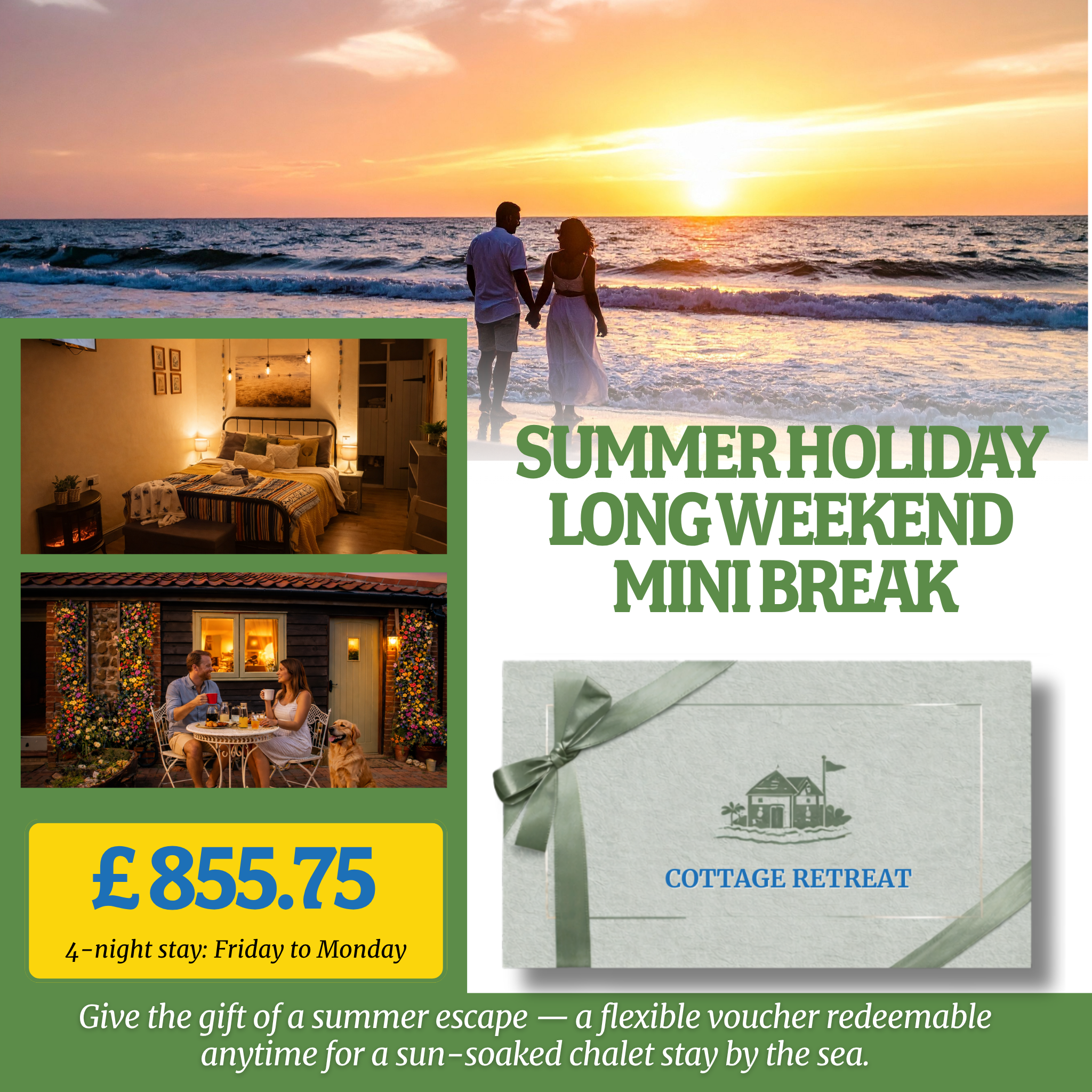 The Stables Chalets Gift Voucher – Hunstanton, Norfolk