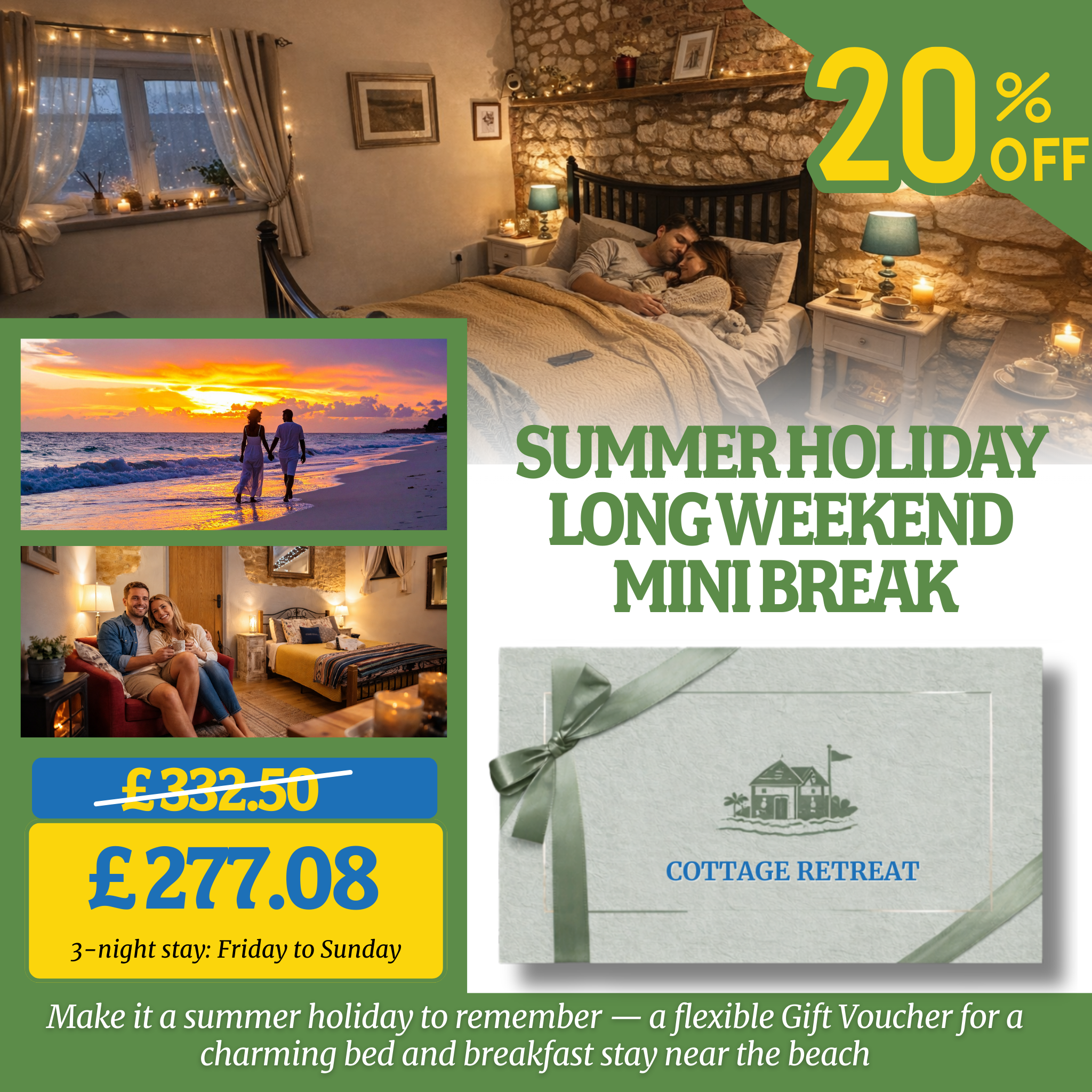 Norfolk B&B Gift Voucher – Romantic Coastal Escape