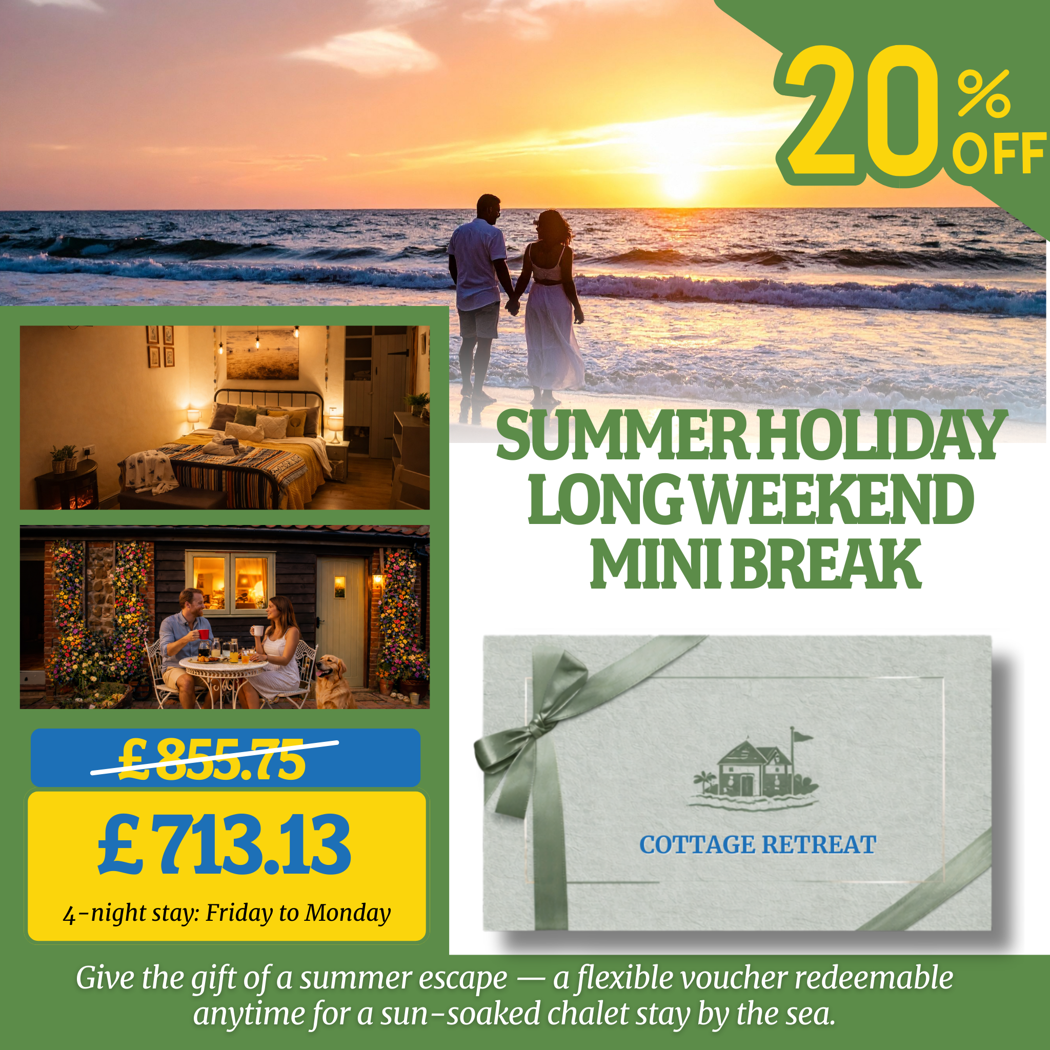 The Stables Chalets Gift Voucher – Hunstanton, Norfolk
