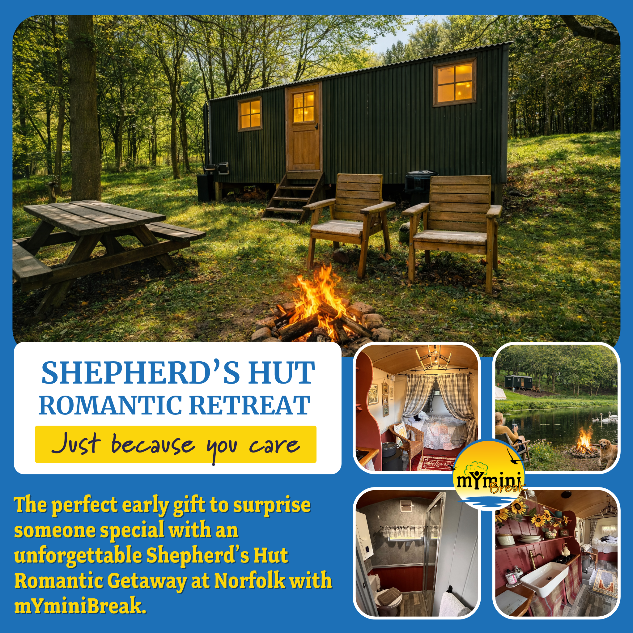 North Norfolk Glamping Shepherd’s Hut Escape