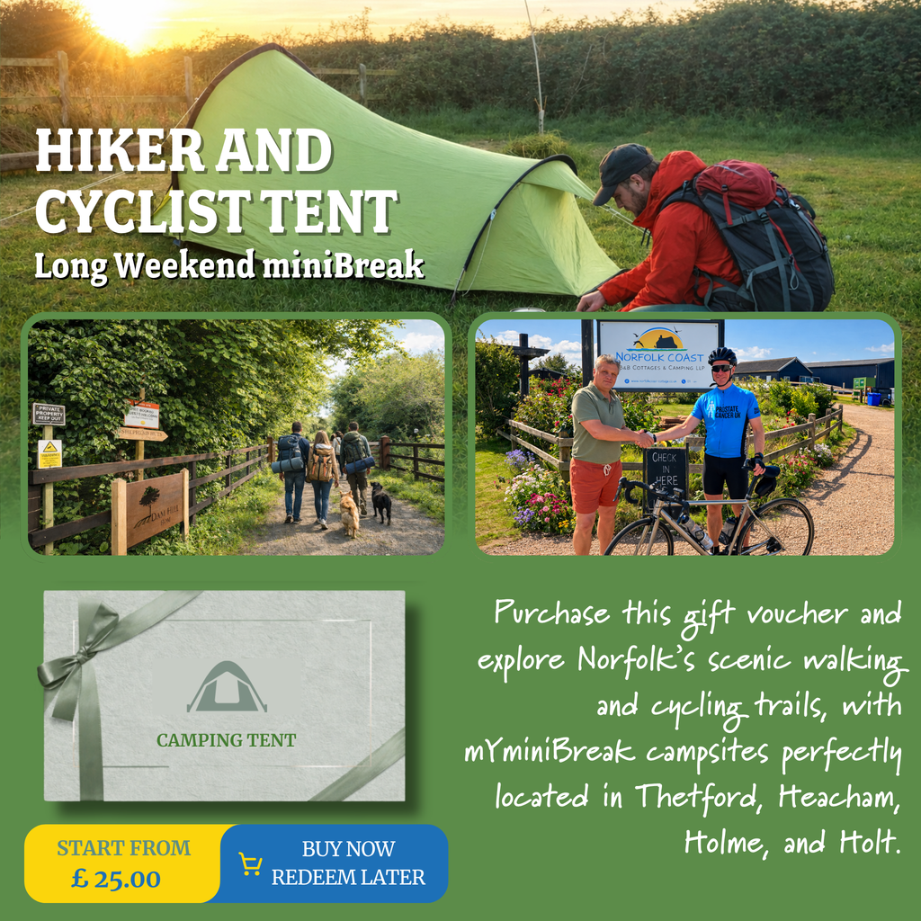 Norfolk Hiking & Cycling Camping Gift Voucher