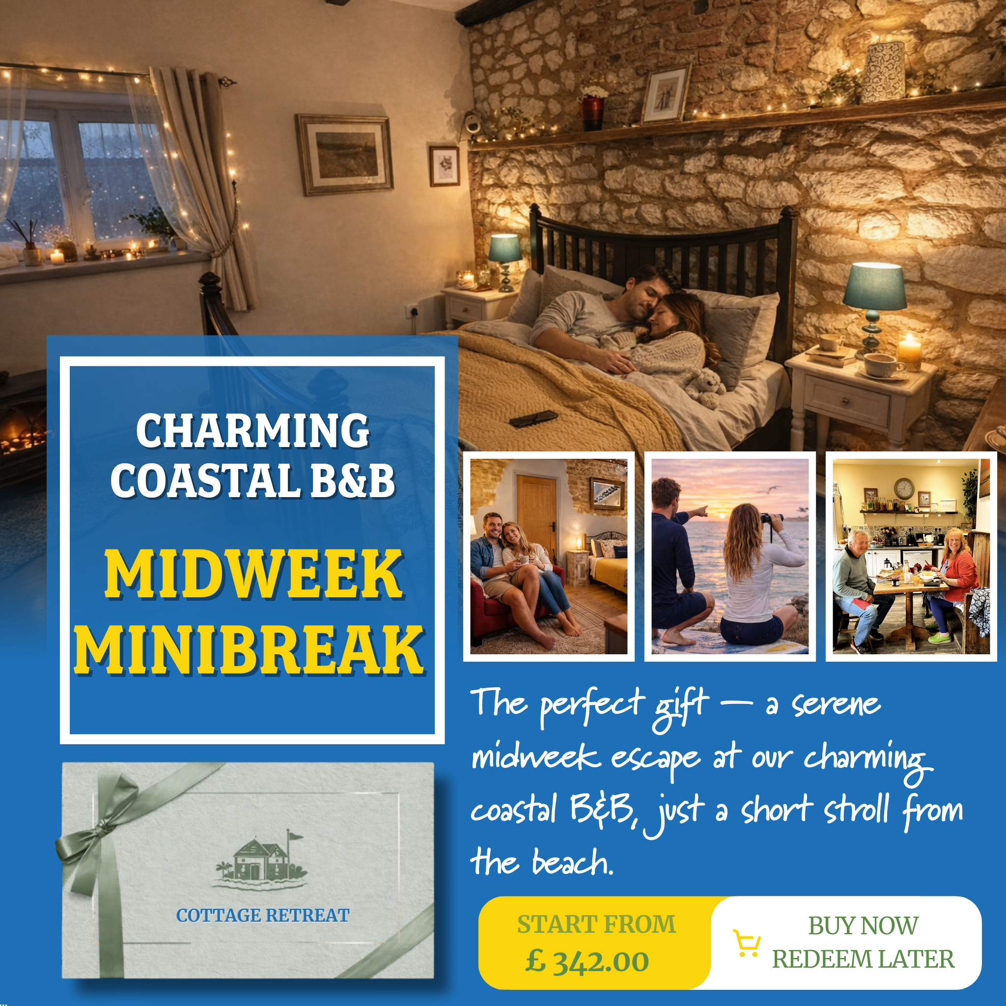 Norfolk B&B Gift Voucher – Romantic Coastal Escape