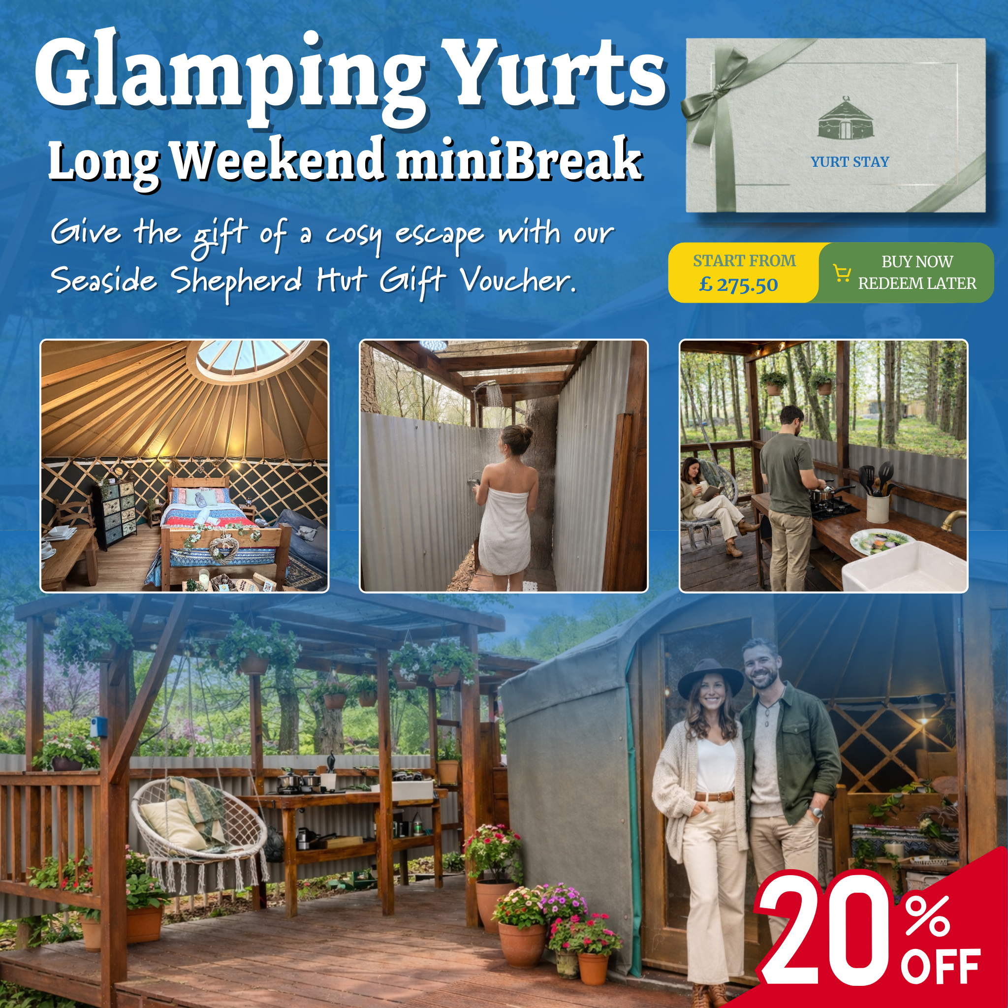 Norfolk Yurt Glamping Gift Voucher – Holt, North Norfolk