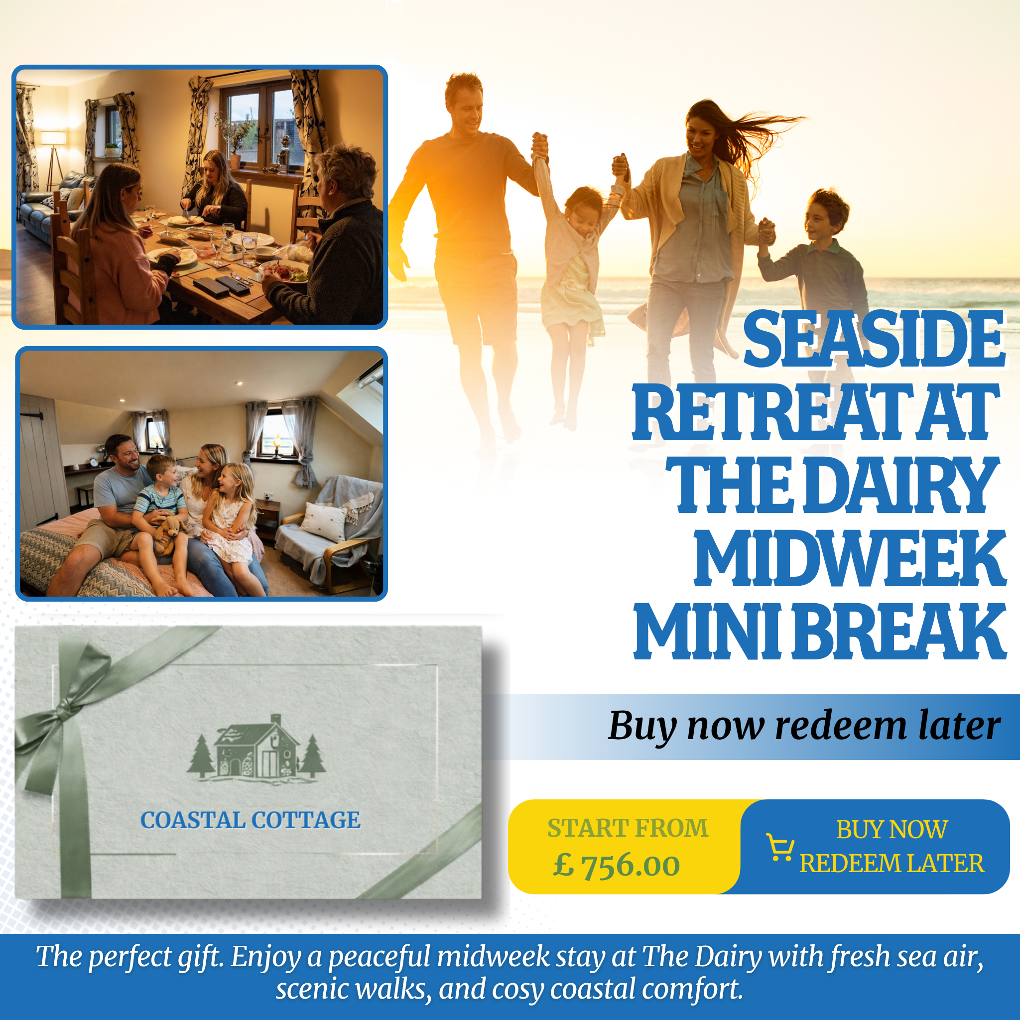 The Dairy Cottage Gift Voucher – Family Holiday Norfolk