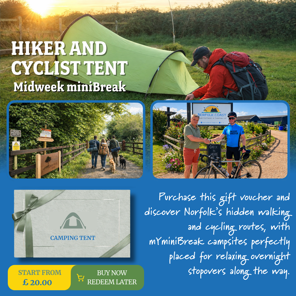 Norfolk Hiking & Cycling Camping Gift Voucher