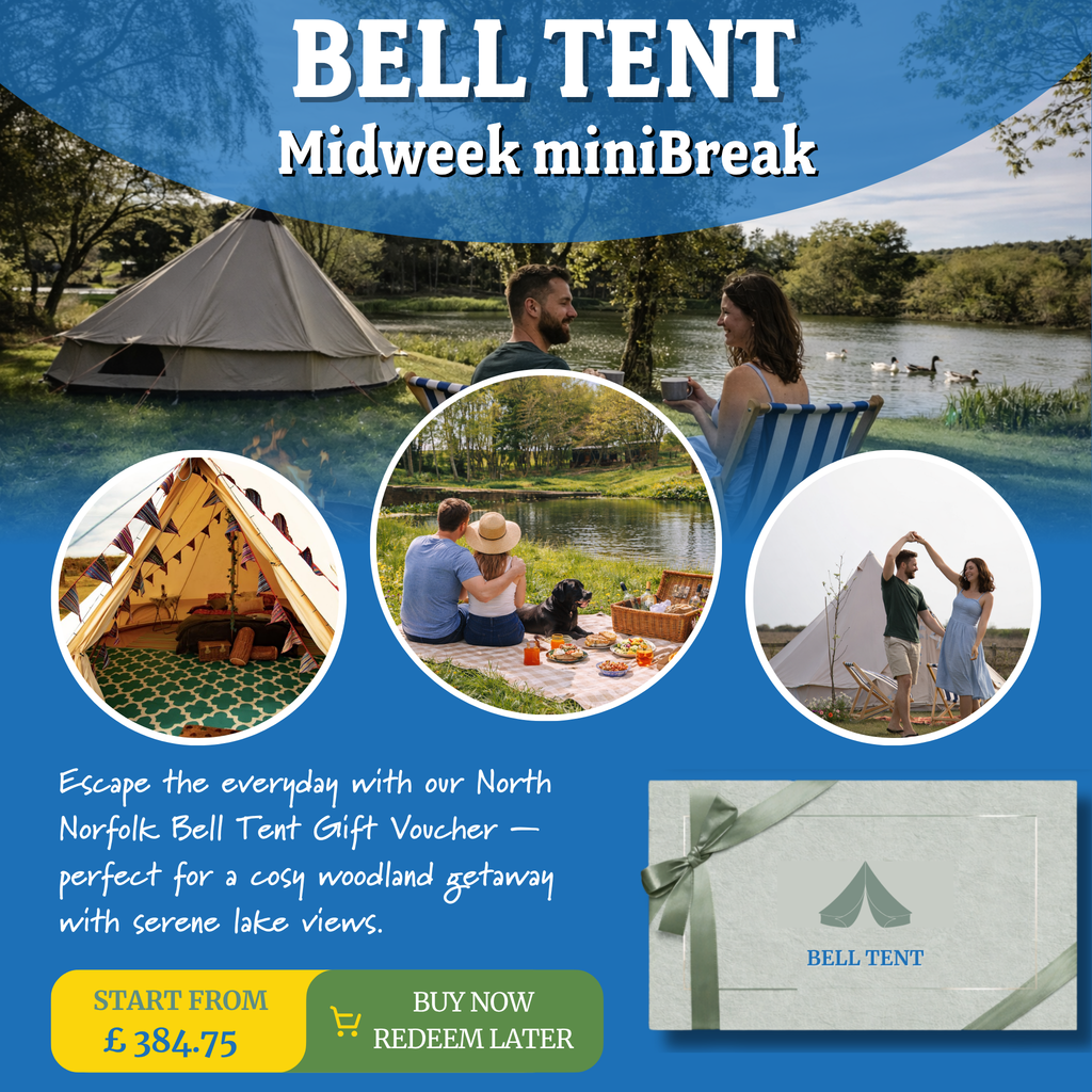 Lakeside & Woodland Glamping in North Norfolk – Gift Voucher