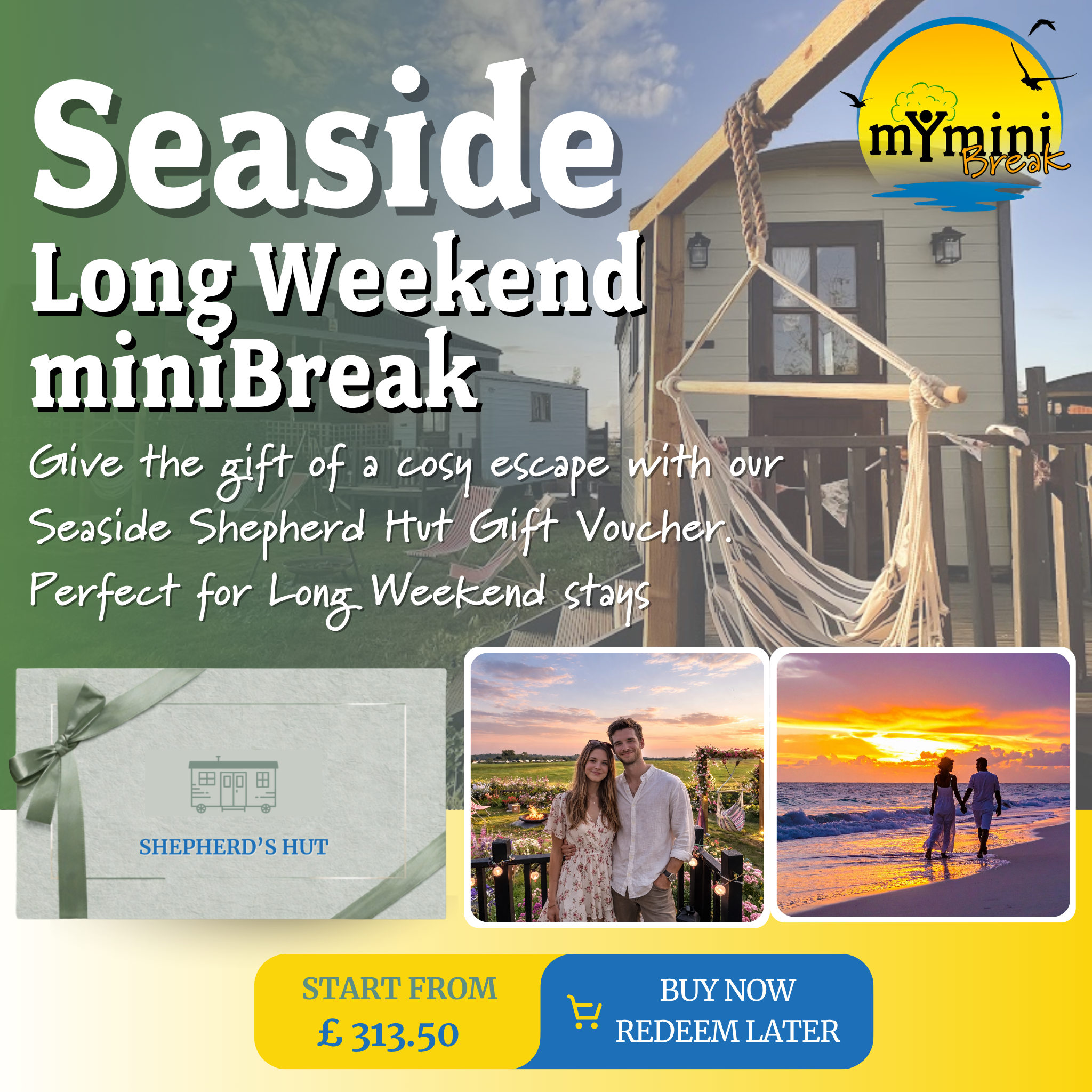 Hunstanton Shepherd's Hut Glamping Gift Voucher