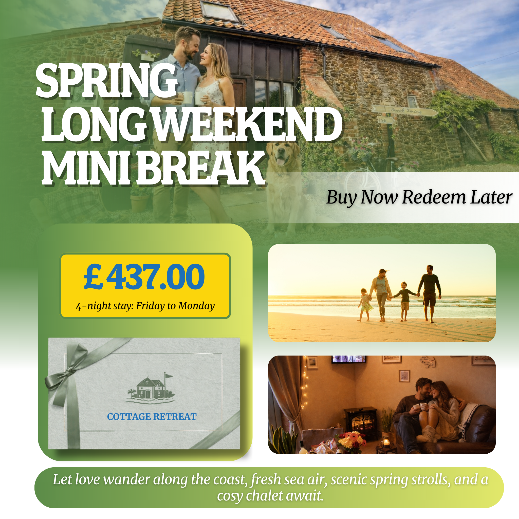 The Stables Chalets Gift Voucher – Hunstanton, Norfolk