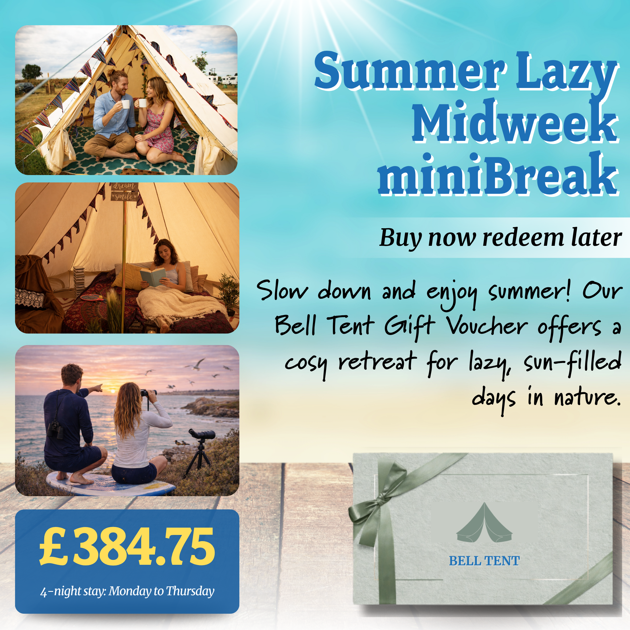Holme-next-the-Sea Bell Tent Glamping Gift Voucher