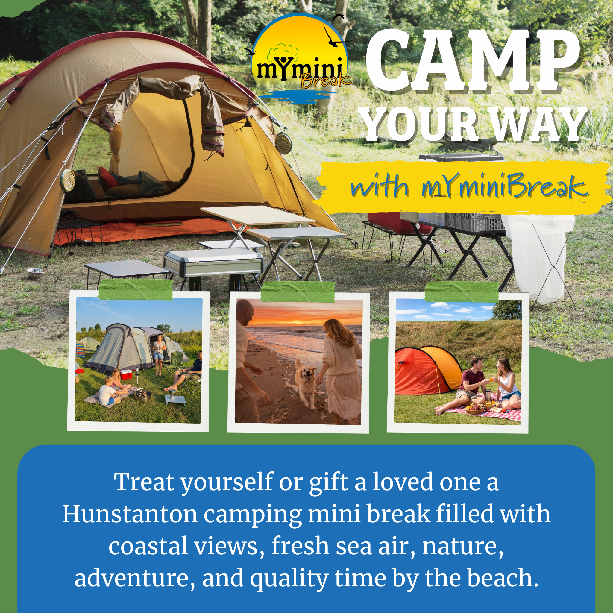 Hunstanton Coastal Camping Mini Break – Gift Voucher