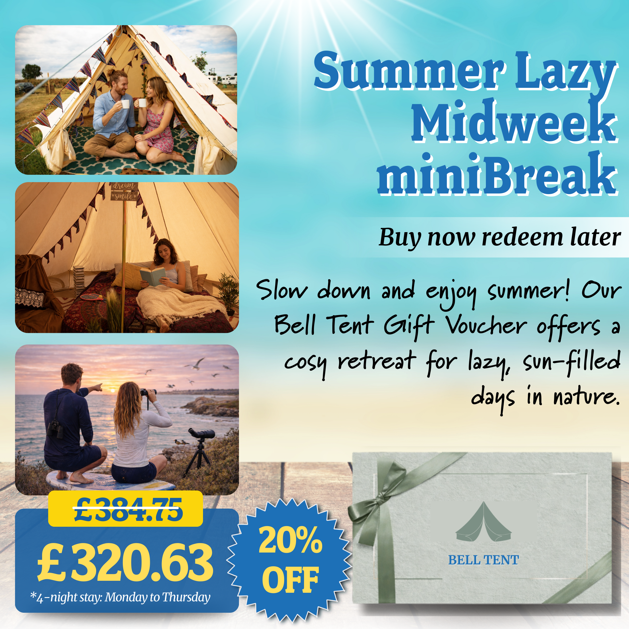 Holme-next-the-Sea Bell Tent Glamping Gift Voucher