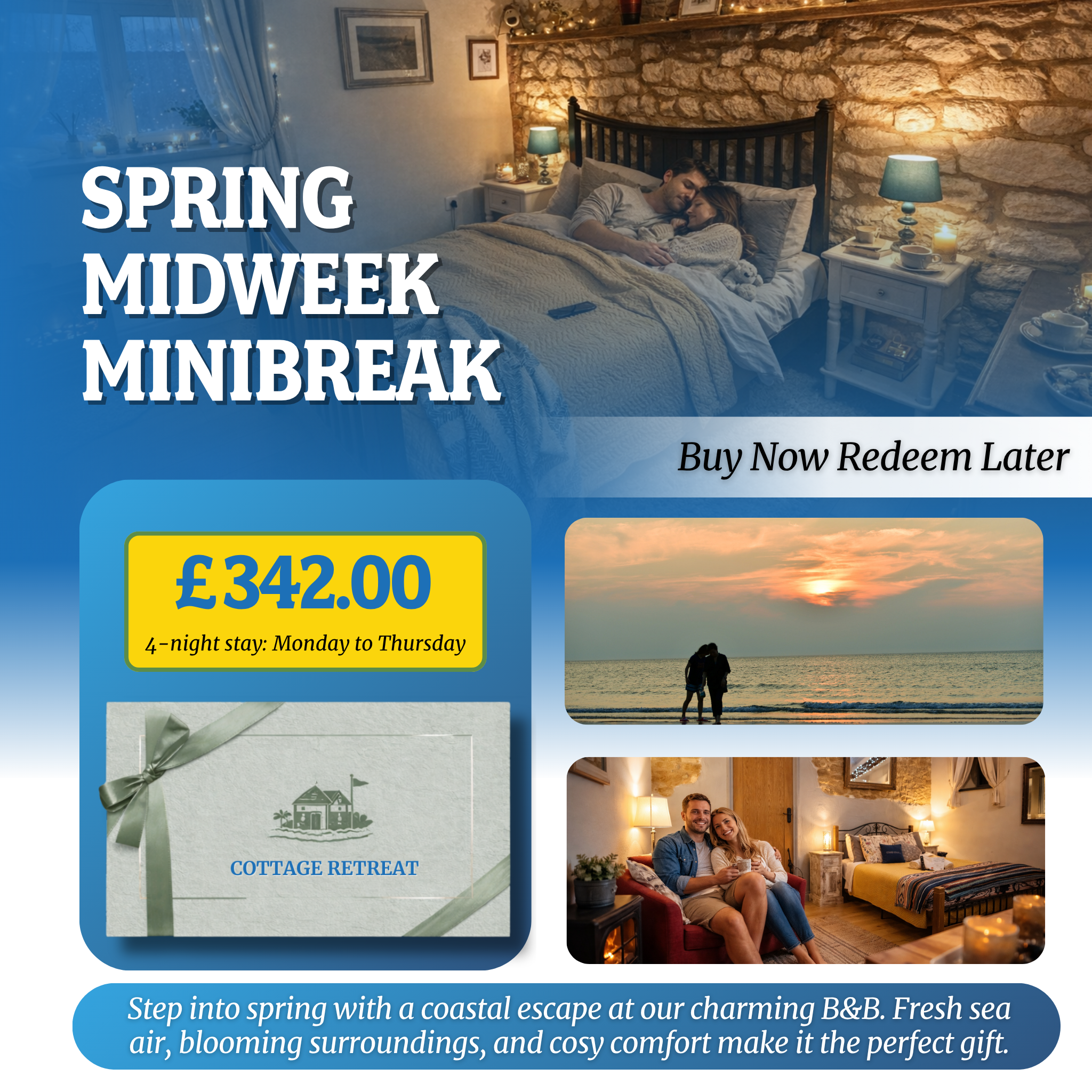 Norfolk B&B Gift Voucher – Romantic Coastal Escape
