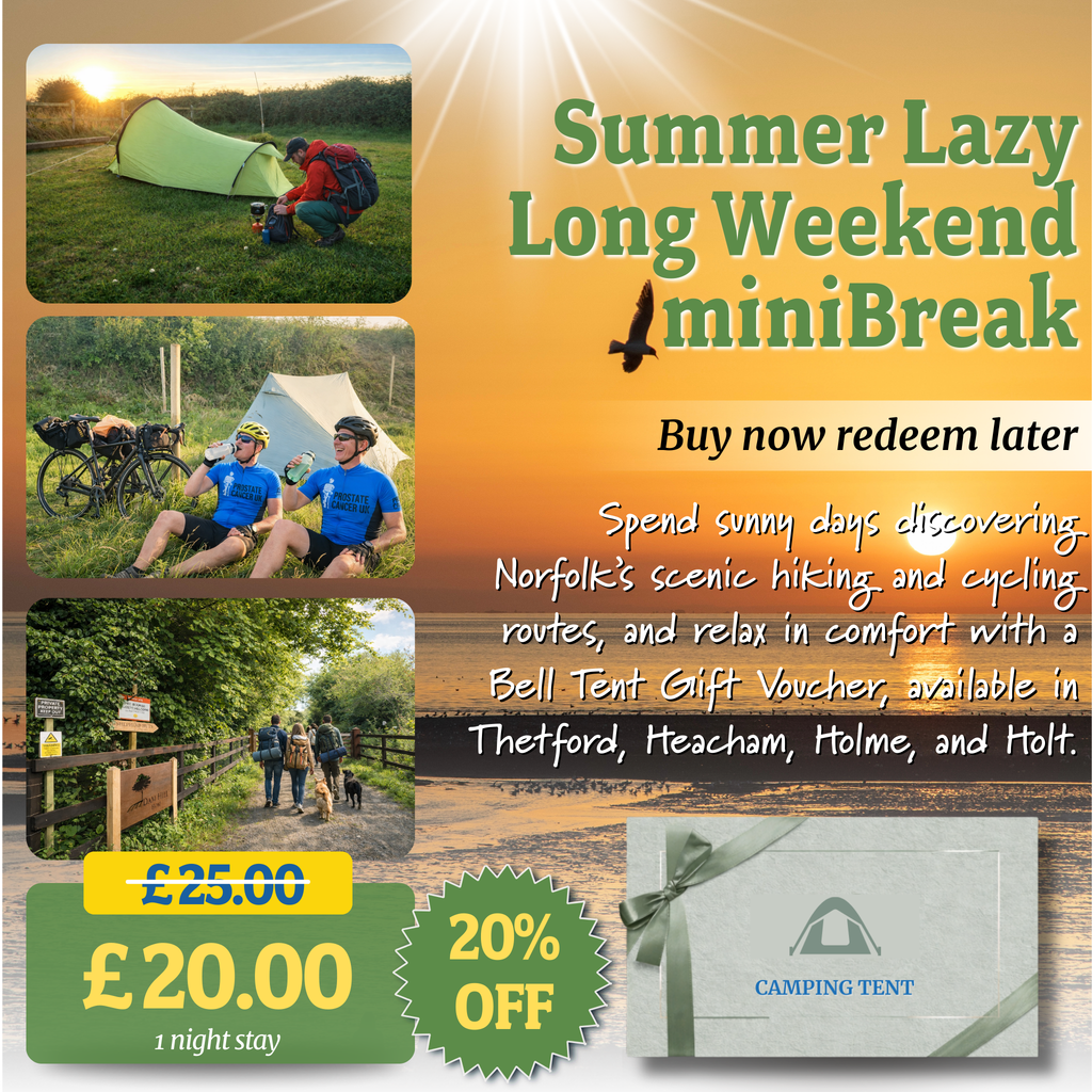 Norfolk Hiking & Cycling Camping Gift Voucher
