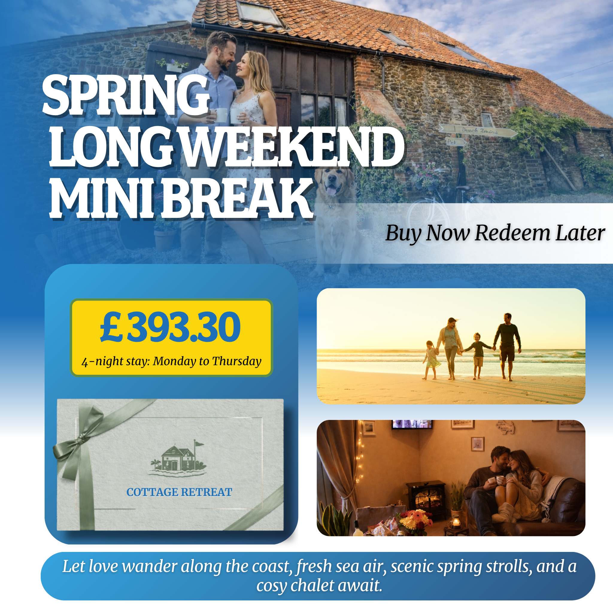 The Stables Chalets Gift Voucher – Hunstanton, Norfolk