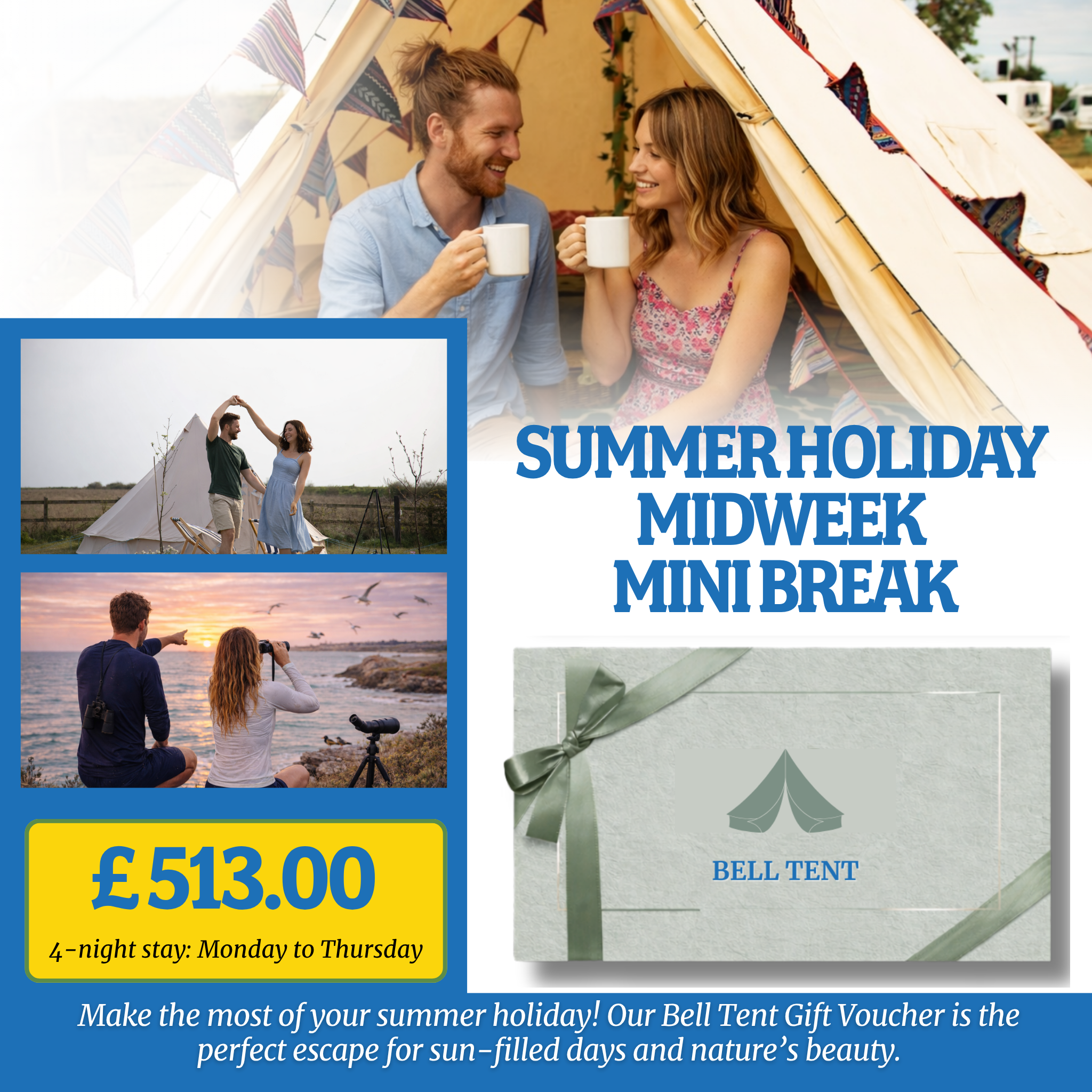 Holme-next-the-Sea Bell Tent Glamping Gift Voucher