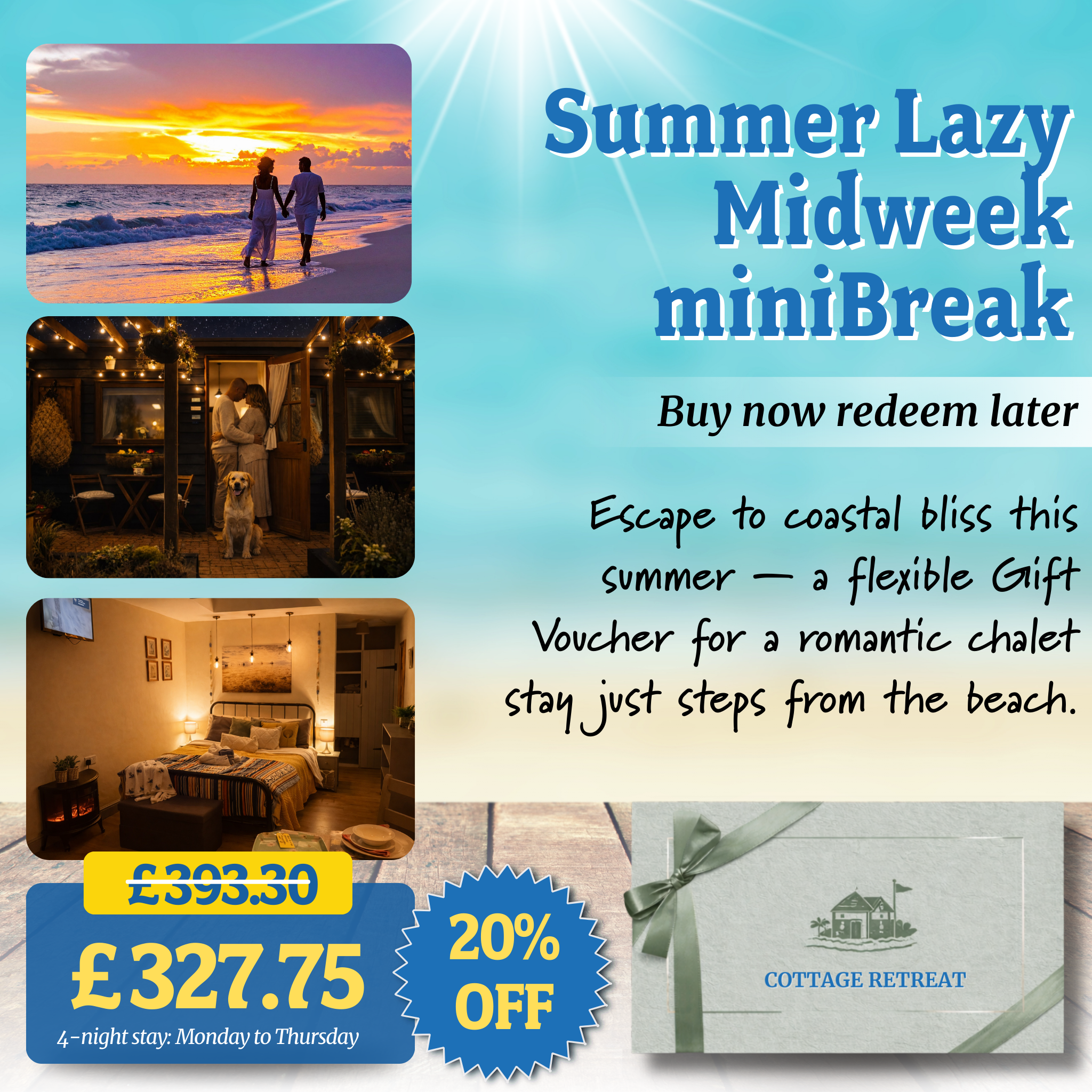 The Stables Chalets Gift Voucher – Hunstanton, Norfolk