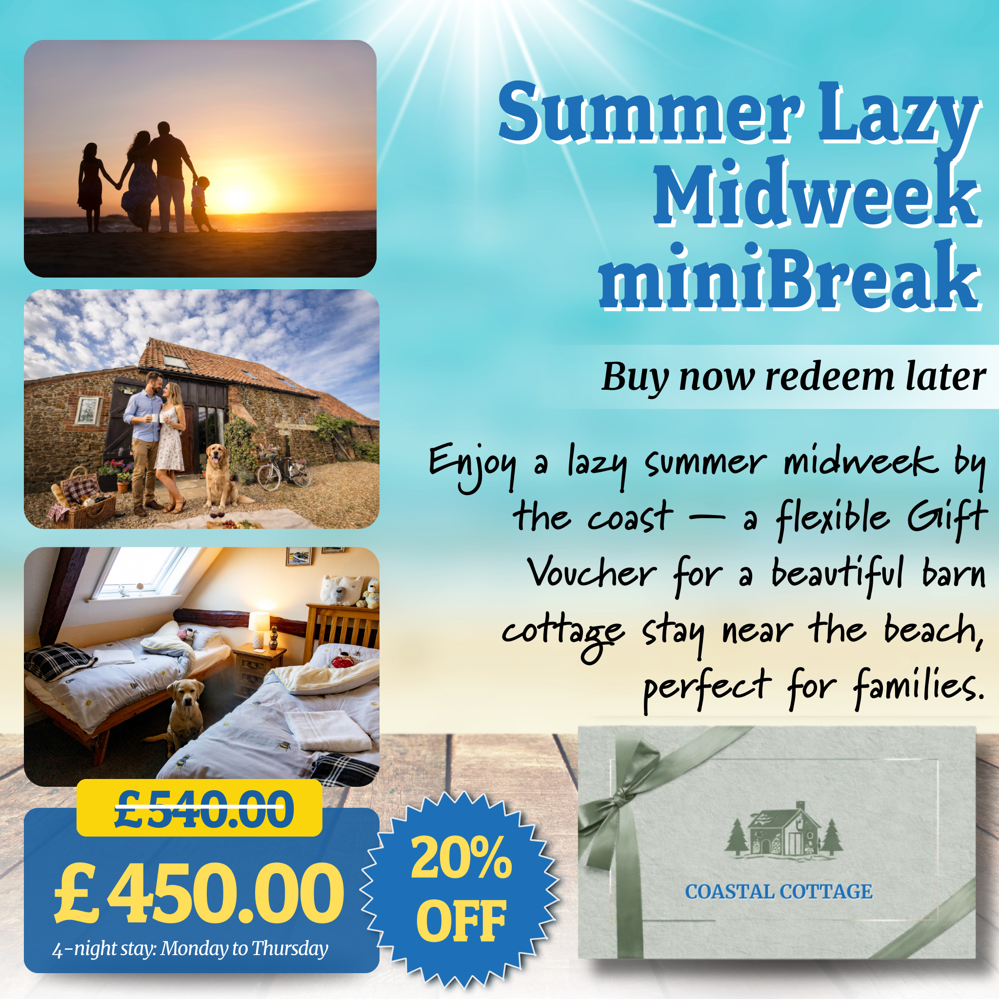 The Old Barn Self-Catering Cottage Gift Voucher – Norfolk