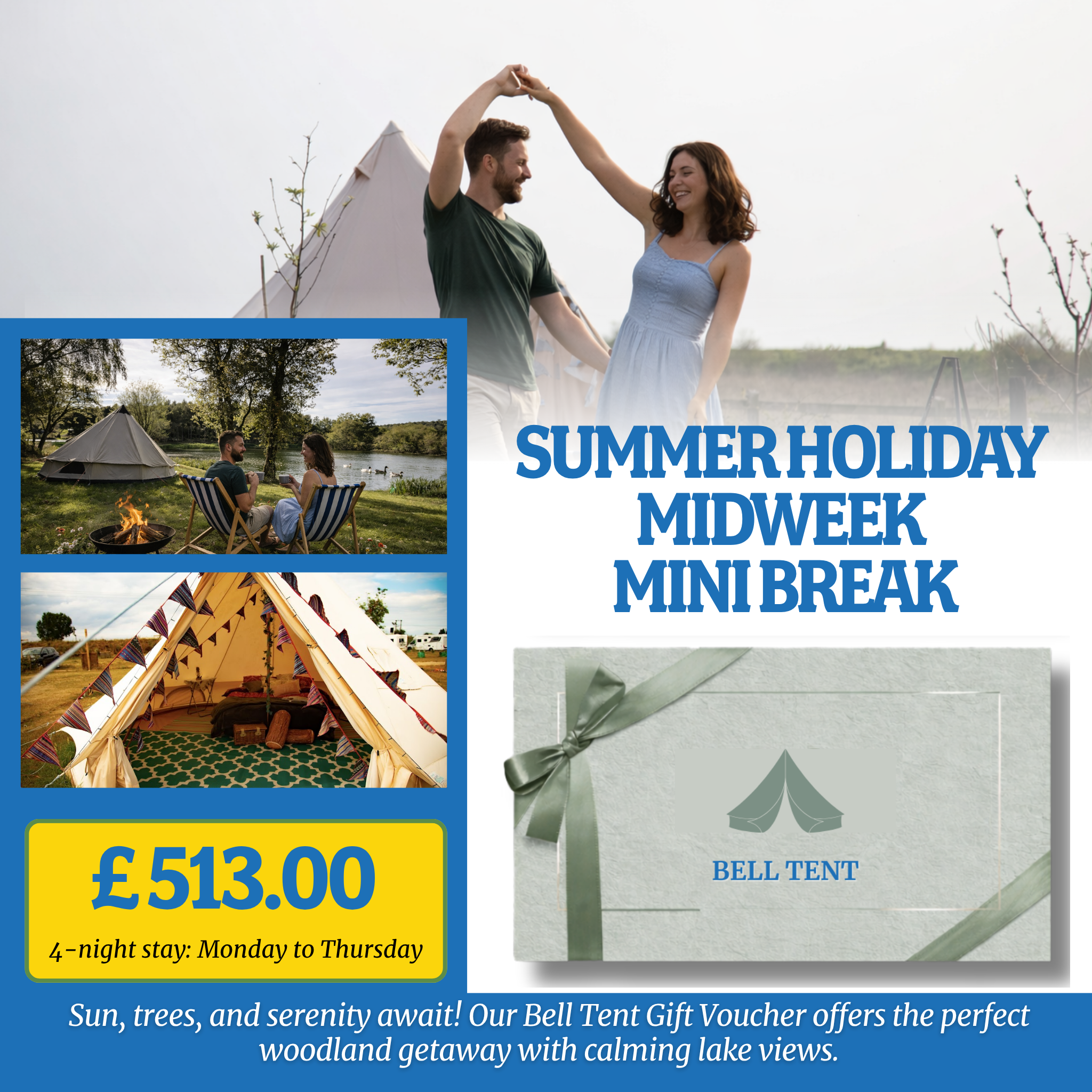 Lakeside & Woodland Glamping in North Norfolk – Gift Voucher