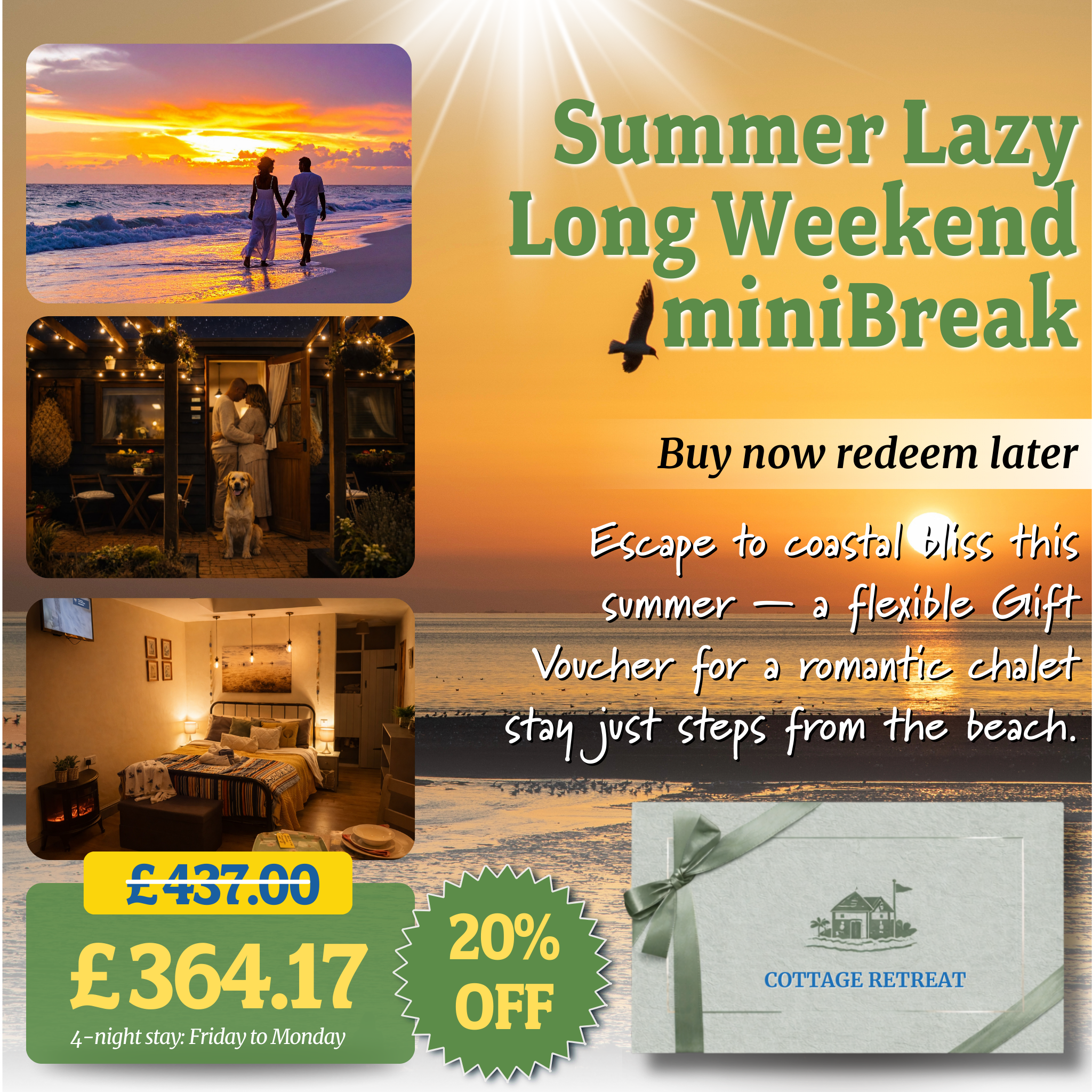 The Stables Chalets Gift Voucher – Hunstanton, Norfolk