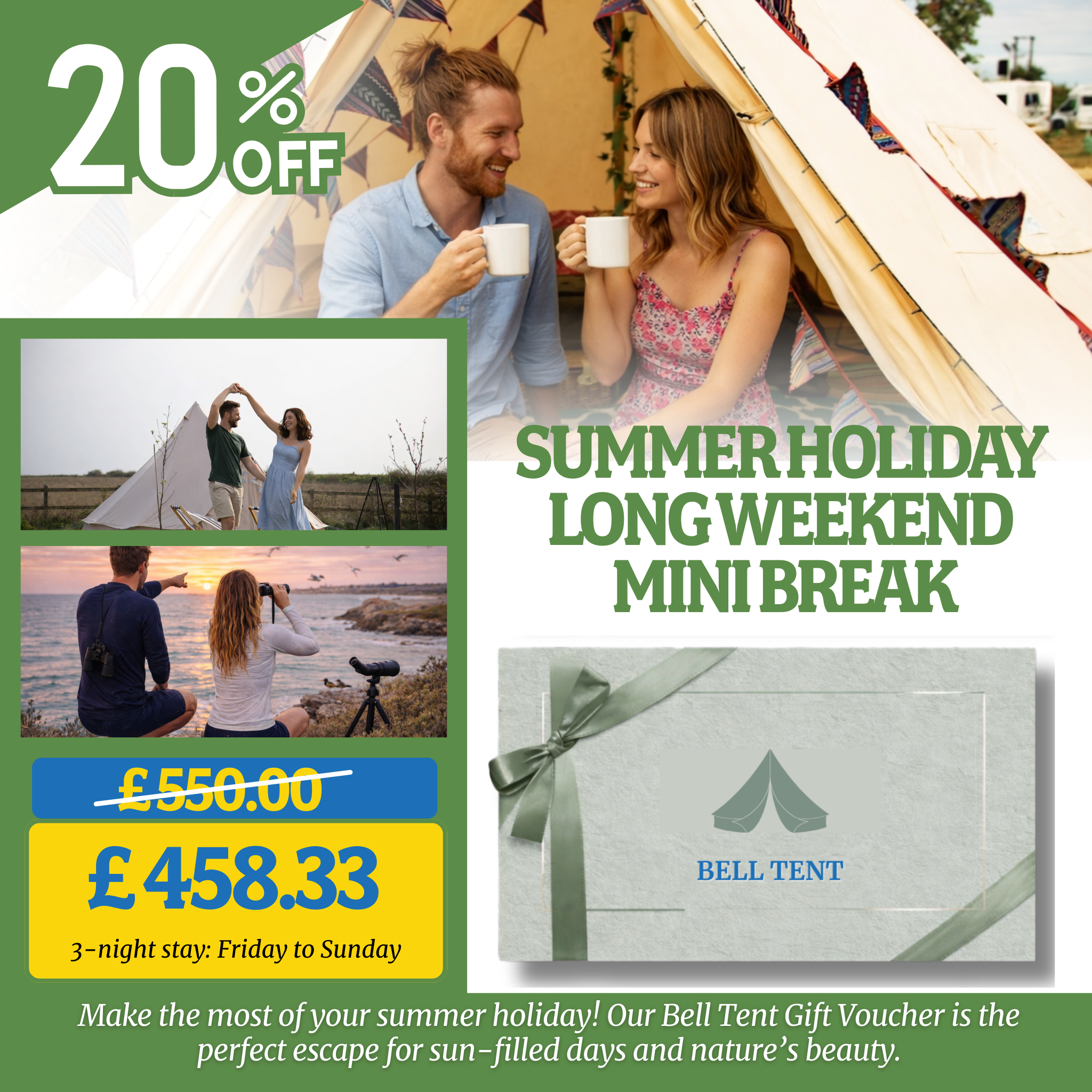 Holme-next-the-Sea Bell Tent Glamping Gift Voucher