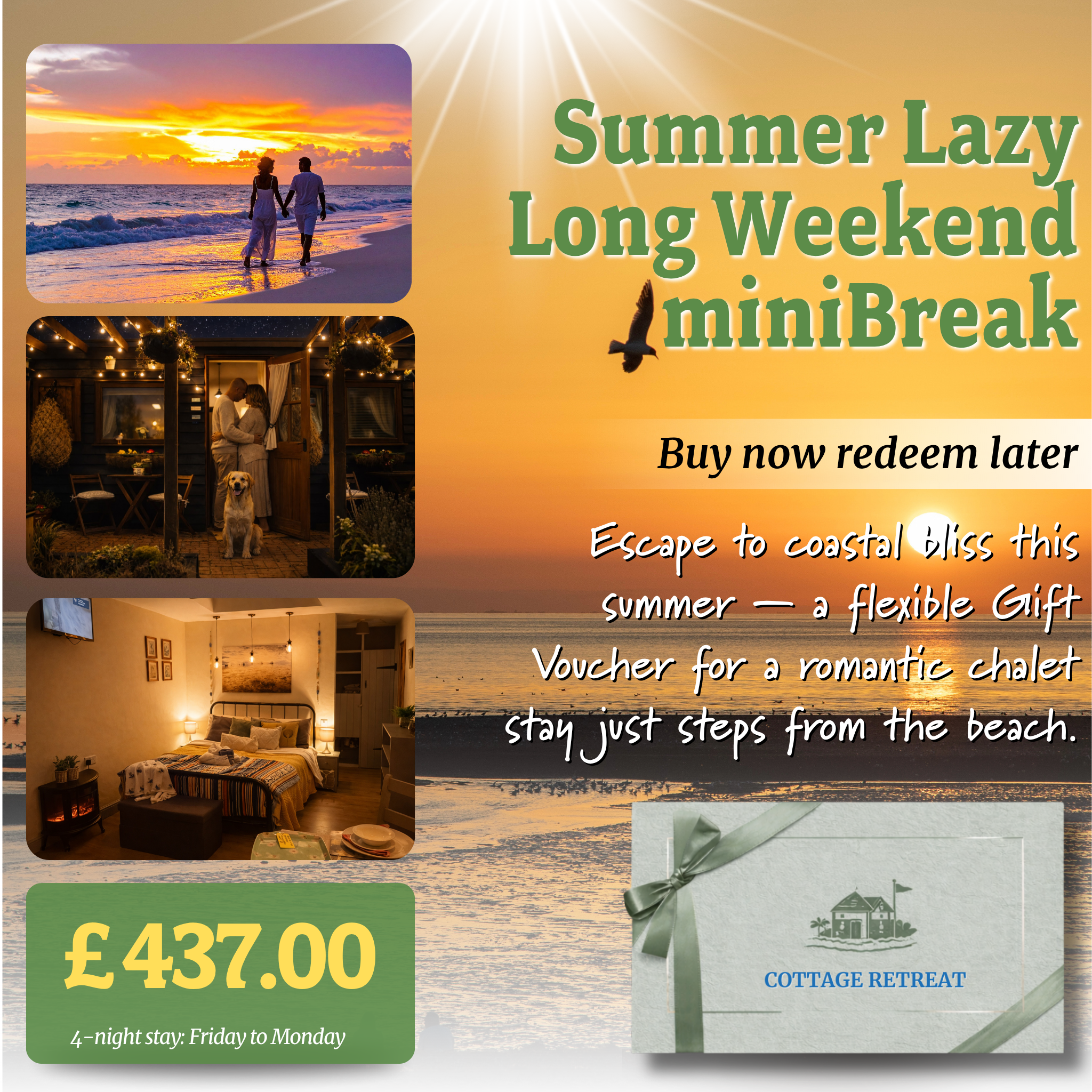 The Stables Chalets Gift Voucher – Hunstanton, Norfolk