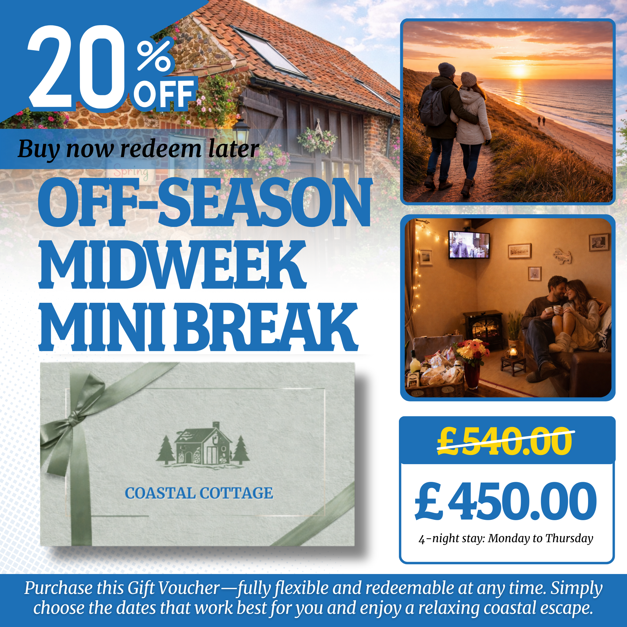 The Old Barn Self-Catering Cottage Gift Voucher – Norfolk