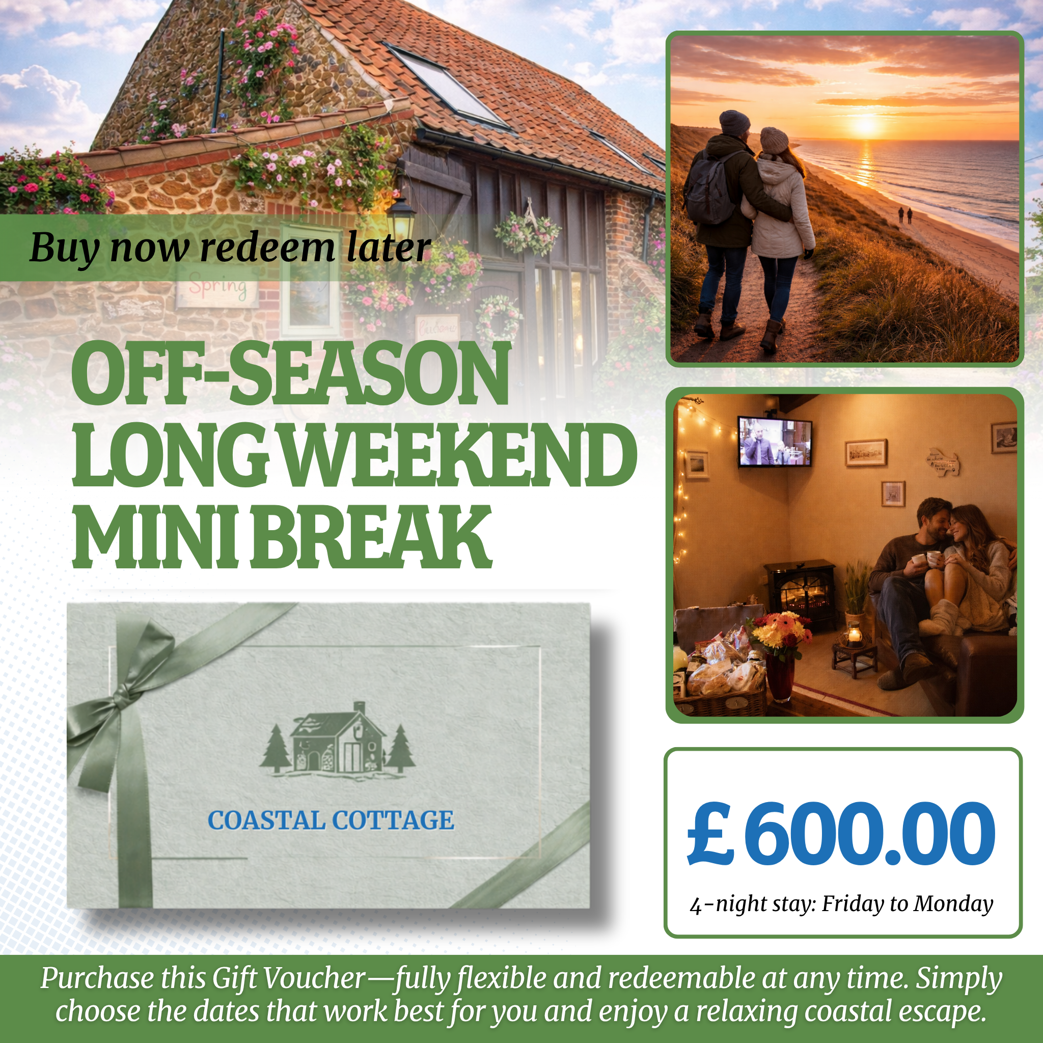 The Old Barn Self-Catering Cottage Gift Voucher – Norfolk