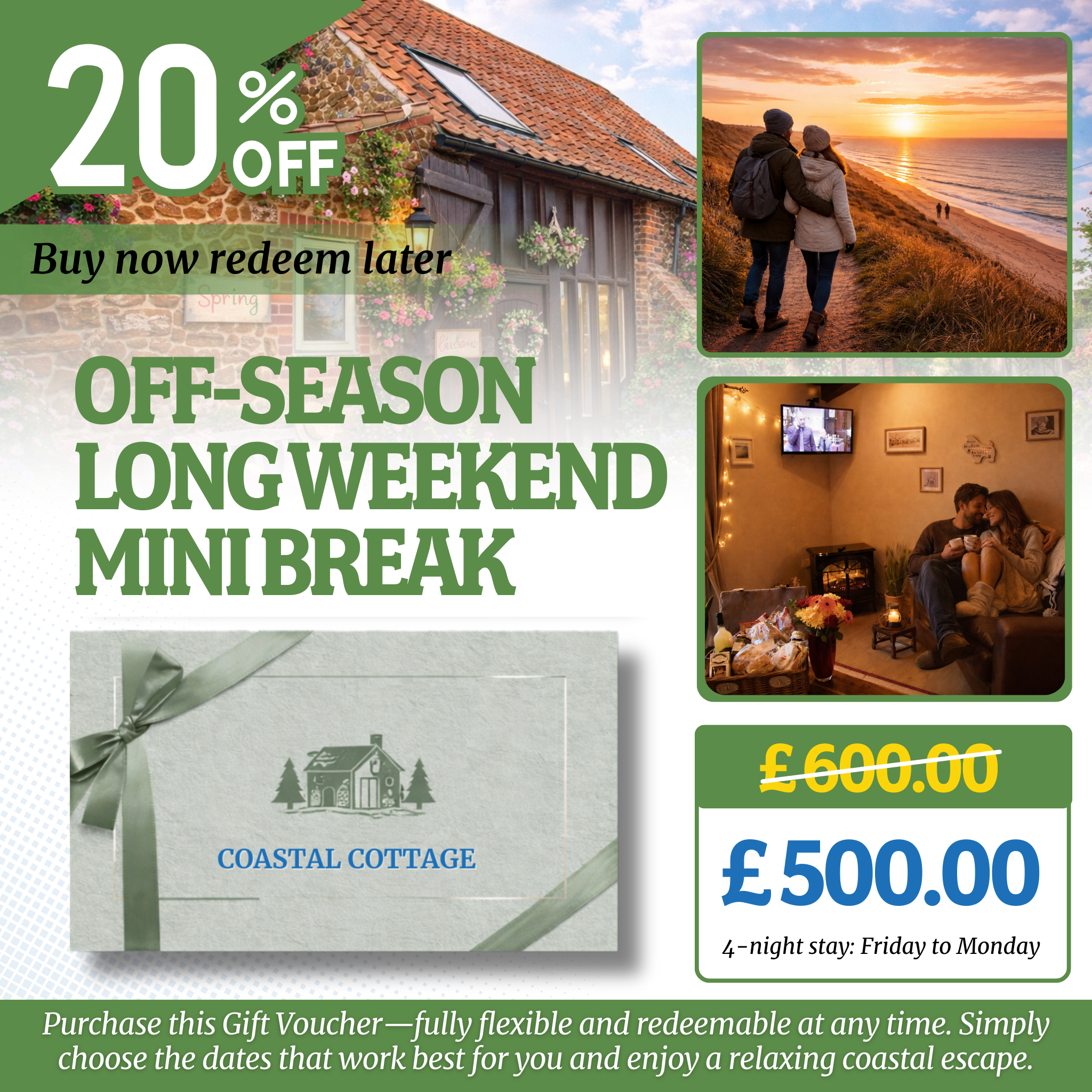 The Old Barn Self-Catering Cottage Gift Voucher – Norfolk