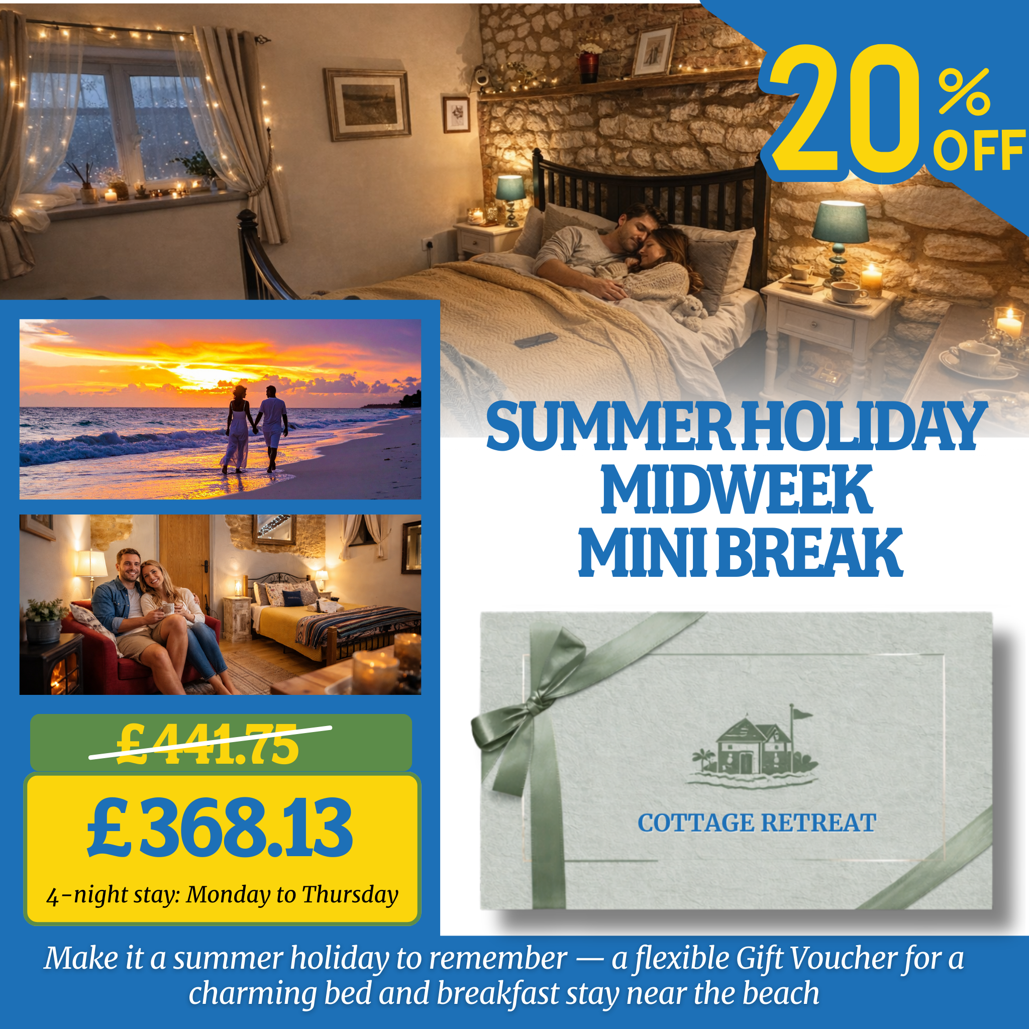Norfolk B&B Gift Voucher – Romantic Coastal Escape