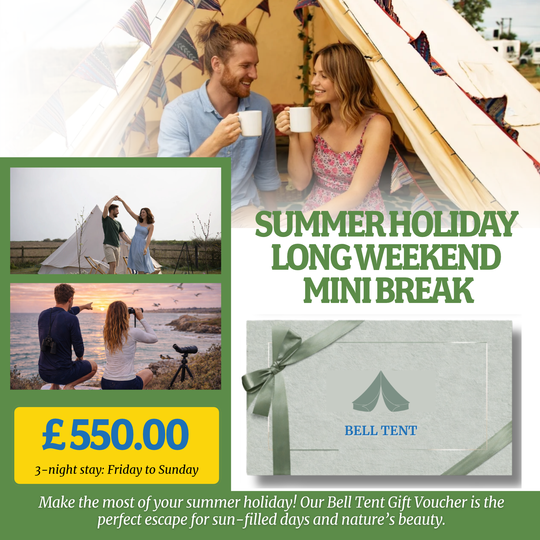 Holme-next-the-Sea Bell Tent Glamping Gift Voucher